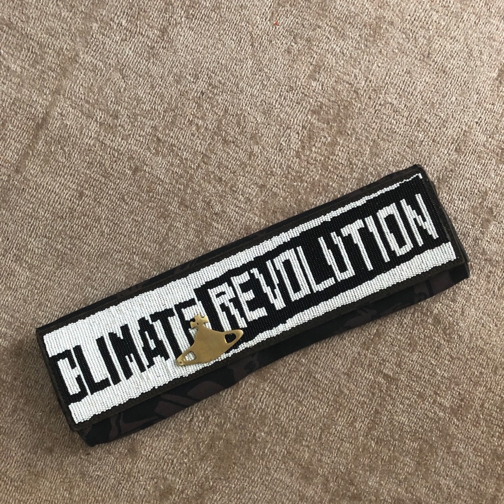 Vivienne Westwood Climate Revolution Beaded Clutch